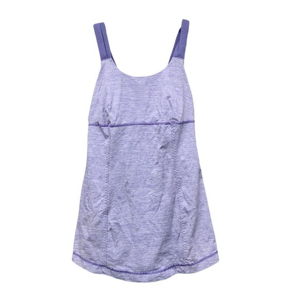 lululemon Active Strength Tank in Purple & White Size 4 - Picture 1 of 8